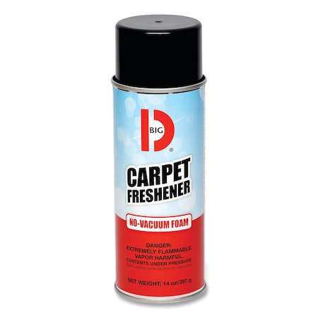 Big D No-Vacuum Carpet Freshener, Fresh Scent, 14 oz Aerosol, PK12 024100